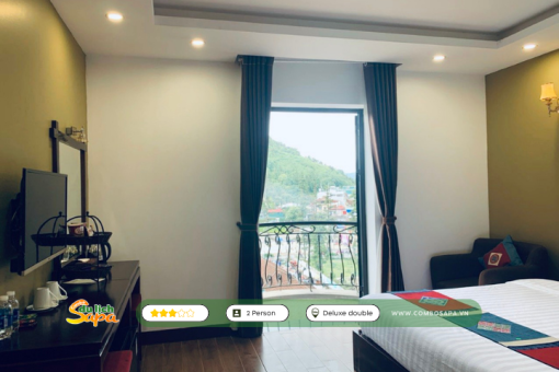 Combo Hà Nội Sapa 2N1Đ Melody Sapa Hotel Hạng phòng Deluxe View Núi : Bao gồm xe đưa đón khứ hồi, Miễn phí Buffet sáng tại khách sạn...