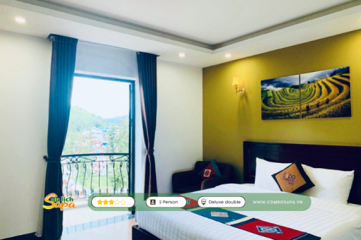 Combo Hà Nội Sapa 2N1Đ Melody Sapa Hotel Hạng phòng Deluxe View Núi : Bao gồm xe đưa đón khứ hồi, Miễn phí Buffet sáng tại khách sạn...